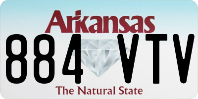 AR license plate 884VTV