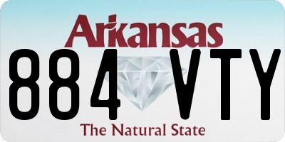 AR license plate 884VTY