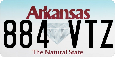 AR license plate 884VTZ