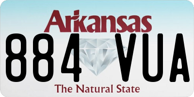 AR license plate 884VUA