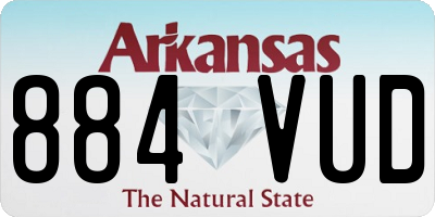 AR license plate 884VUD