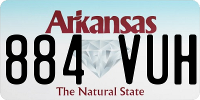 AR license plate 884VUH