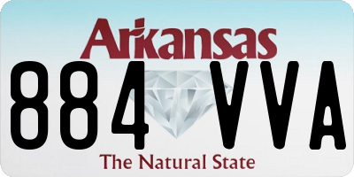 AR license plate 884VVA