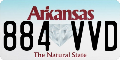 AR license plate 884VVD