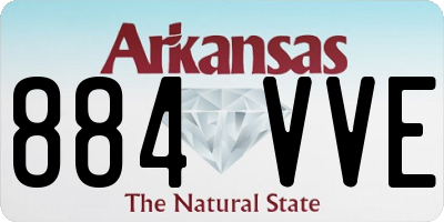 AR license plate 884VVE