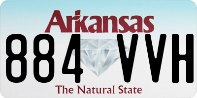 AR license plate 884VVH