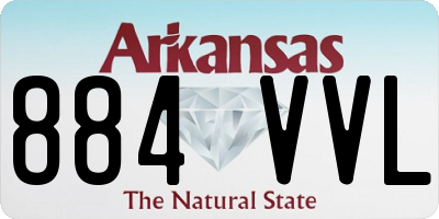 AR license plate 884VVL