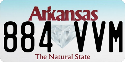 AR license plate 884VVM