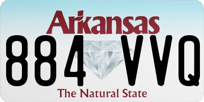 AR license plate 884VVQ