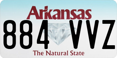 AR license plate 884VVZ