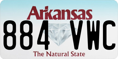 AR license plate 884VWC
