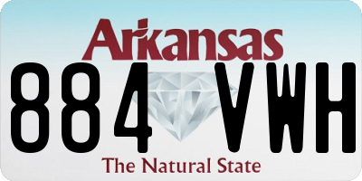 AR license plate 884VWH