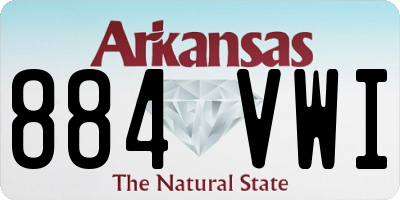 AR license plate 884VWI