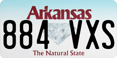 AR license plate 884VXS