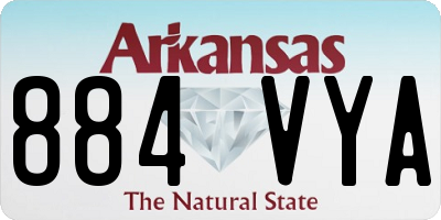 AR license plate 884VYA