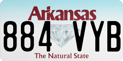 AR license plate 884VYB