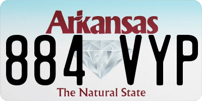 AR license plate 884VYP