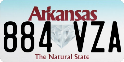 AR license plate 884VZA