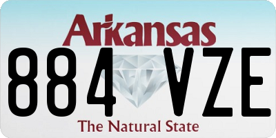 AR license plate 884VZE