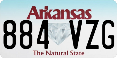 AR license plate 884VZG