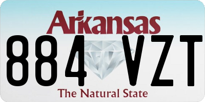 AR license plate 884VZT