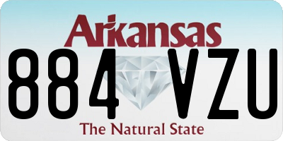 AR license plate 884VZU