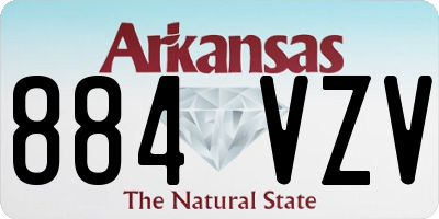 AR license plate 884VZV