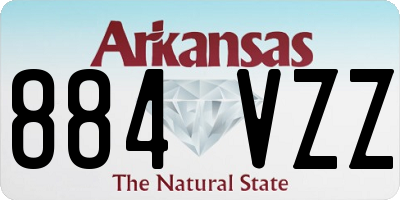 AR license plate 884VZZ