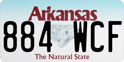 AR license plate 884WCF