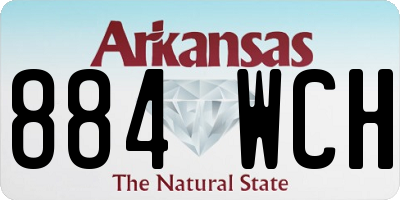 AR license plate 884WCH