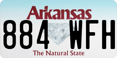 AR license plate 884WFH