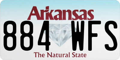AR license plate 884WFS
