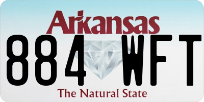AR license plate 884WFT