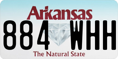 AR license plate 884WHH