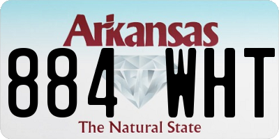 AR license plate 884WHT