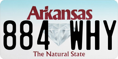 AR license plate 884WHY