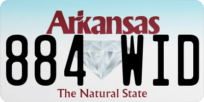 AR license plate 884WID