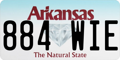 AR license plate 884WIE
