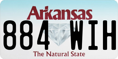 AR license plate 884WIH