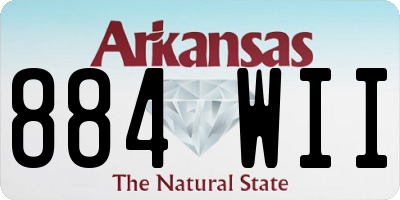 AR license plate 884WII