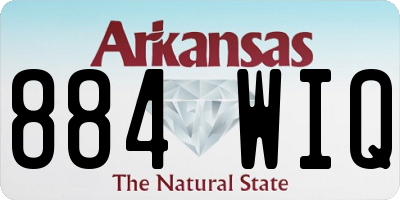 AR license plate 884WIQ