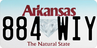 AR license plate 884WIY
