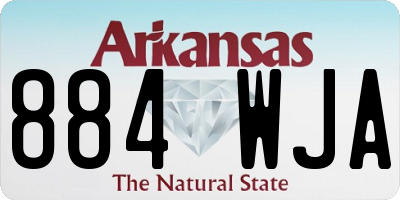 AR license plate 884WJA
