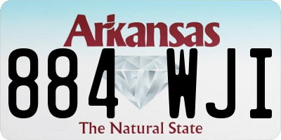 AR license plate 884WJI