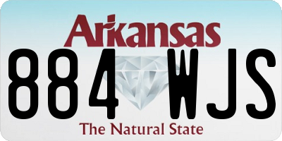 AR license plate 884WJS