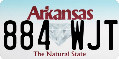 AR license plate 884WJT