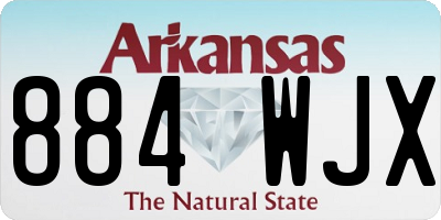 AR license plate 884WJX