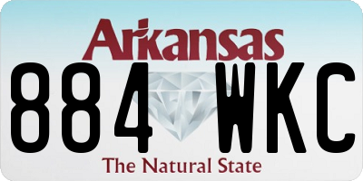 AR license plate 884WKC