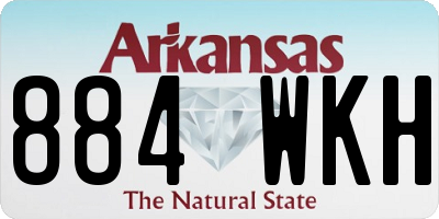AR license plate 884WKH