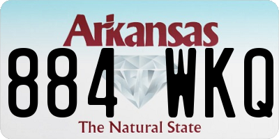 AR license plate 884WKQ